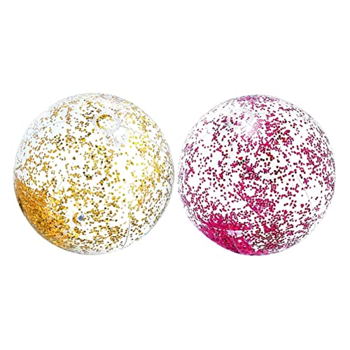KICHOUSE 2Stücke Aufblasbare Strandkugel für Glitzernden Sequins Perfektes Wasserspielzeug für Garten und Strand für Spaß im Freien Luftpumpe KICHOUSE 2Stücke Aufblasbare Strandkugel für Glitzernden Sequins Perfektes Wasserspielzeug für Garten und Strand für Spaß im Freien Luftpumpe von KICHOUSE