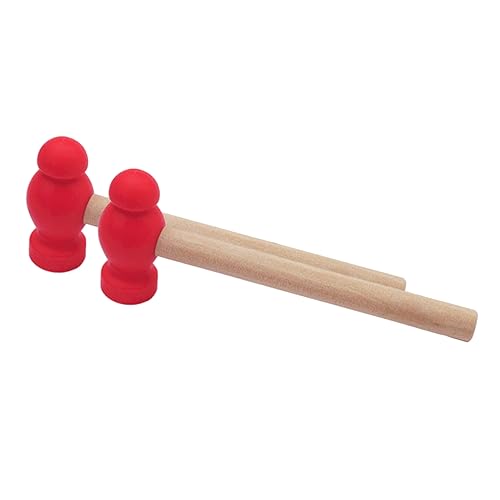 KICHOUSE 2stücke Mädchen Hammer Spielzeug Holzspielzeug Für Kleinkinder Interaktives Lernspielzeug Hämmer Für Geburtstagsgeschenke Und Leicht Zu Handhaben von KICHOUSE