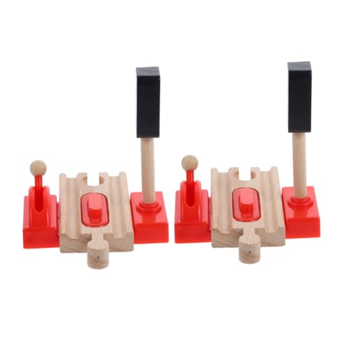 KICHOUSE 2Stücke Holz Zugspiel Zubehör Verkehrssignal Modell für Kreative Spielstunden Sicher und Realistisch für Holzschienen von Eisenbahnen Fördert die Fantasie KICHOUSE 2Stücke Holz Zugspiel Zubehör Verkehrssignal Modell für Kreative Spielstunden Sicher und Realistisch für Holzschienen von Eisenbahnen Fördert die Fantasie von KICHOUSE