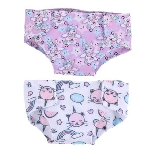 KICHOUSE 2Stücke Puppenunterwäsche Für Spielzeugpuppen Exquisite Puppenzubehör Mit Einfachem Design Für Rollenspiele Und Kreative Fantasie Für Puppen von KICHOUSE