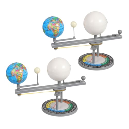 KICHOUSE 2pcs Solar System Model Kit Earth Moon Sun Orbit Teaching Tool Für Kinder Astronomisches Bildungskit von KICHOUSE