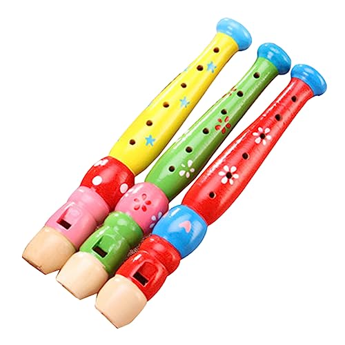 KICHOUSE Inspirierte 6-Loch-Holz-piccolos Für Kinder Babyspielzeug Musikinstrumente Kinderfreundliches Design von KICHOUSE