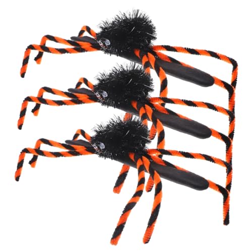 KICHOUSE 3 Stück Armband Party Hey Spinnen-Halloween-Dekorationen Halloween-Spinnendekorationen Schlag Spider-Slap-Armband Eisenbleche von KICHOUSE