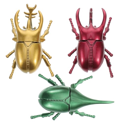 KICHOUSE 3 Stück Aufziehkäfer für Realistische Insektenmodelle für Aprilfools Day und Halloween Kreatives Motorik und Kreativität KICHOUSE 3 Stück Aufziehkäfer für Realistische Insektenmodelle für Aprilfools Day und Halloween Kreatives Motorik und Kreativität von KICHOUSE