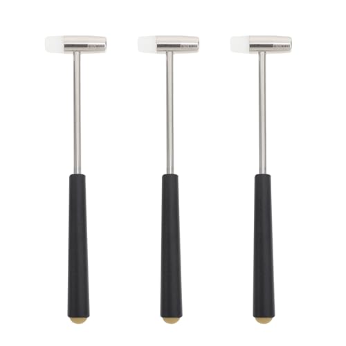 KICHOUSE 3 Stück Bauhammerzubehör für Bausteine Block Mini-Bastelhammer Gebäude Kleinkindspielzeug Kinderblöcke Würfel Bauen Blöcke Bauhammer Gummi Black von KICHOUSE
