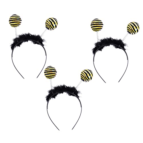 KICHOUSE 3 Stück Biene Pailletten Stirnband fasching zubehör faschingsaccessoires bienen haarreifen bienen kopfschmuck Party Antennen-Haarreifen Cosplay-Kopfschmuck Plastik Black KICHOUSE 3 Stück Biene Pailletten Stirnband fasching zubehör faschingsaccessoires bienen haarreifen bienen kopfschmuck Party Antennen-Haarreifen Cosplay-Kopfschmuck Plastik Black von KICHOUSE