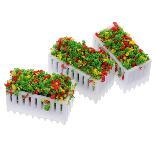 KICHOUSE Puppenhaus Gartenschmuck Realistische Mini-Pflanzen Set Für 1/50 Maßstab von KICHOUSE