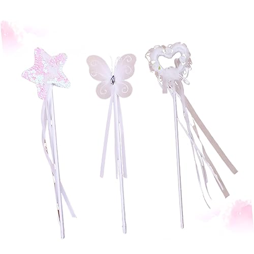 KICHOUSE 3 Stück Feenstab Party Kostüm Reize Geburtstag Dekorationen Fairy Wand Kinderkleider kinderknallzeug Toys mädchen Feenstöcke Zauberstäbe Pentagramm-Zauberstab Weiß KICHOUSE 3 Stück Feenstab Party Kostüm Reize Geburtstag Dekorationen Fairy Wand Kinderkleider kinderknallzeug Toys mädchen Feenstöcke Zauberstäbe Pentagramm-Zauberstab Weiß von KICHOUSE
