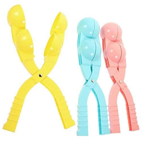 KICHOUSE 3 Stück Großes Schneeballformer mit Griff Lustige Spielzeugzangen für Winterliche Outdoor Aktivitäten Schnelle und Herstellung von Schneebällen und Sandbällen Zufällige Farbe KICHOUSE 3 Stück Großes Schneeballformer mit Griff Lustige Spielzeugzangen für Winterliche Outdoor Aktivitäten Schnelle und Herstellung von Schneebällen und Sandbällen Zufällige Farbe von KICHOUSE
