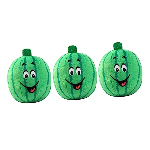 KICHOUSE 3 Stück Haustier Spielspielzeug Quietschendes Hundespielzeug Gefülltes Produkt Plüsch Das Muster Ton Wassermelone Süßes Mit Geräuschen Wassermelonen Quietschspielzeug von KICHOUSE