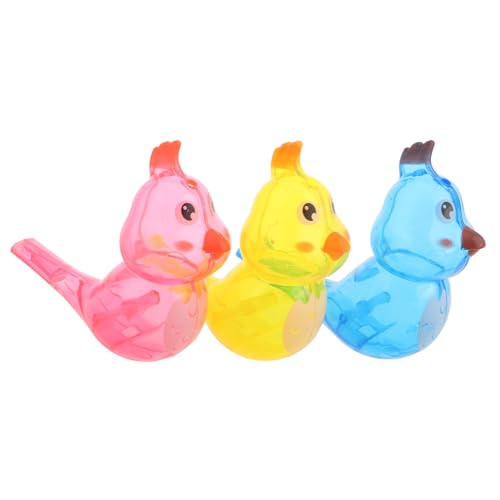 KICHOUSE 3 Stück Kinderpfeife Aus Kunststoff Kleines Musikinstrument Kleinkinderinstrumente Interaktives Vogelpfeifenspielzeug Cartoon-vogelpfeifen Partypfeifen Plastik von KICHOUSE