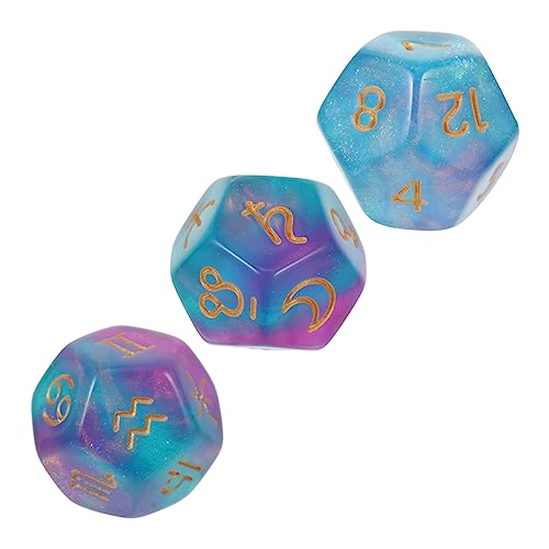 KICHOUSE 3 Stück Konstellationswürfel Mehrseitige Würfel Digitale Würfel Interessante Facettenreiche Würfel Kleine Würfel Requisiten Spiel-Requisiten Violett Acryl KICHOUSE 3 Stück Konstellationswürfel Mehrseitige Würfel Digitale Würfel Interessante Facettenreiche Würfel Kleine Würfel Requisiten Spiel-Requisiten Violett Acryl von KICHOUSE