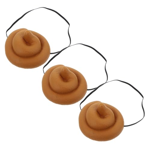 KICHOUSE 3 Stück Kothut- Stirnband Piraten-Patch funky Poop-Kostüm Poop-Hut fasching kopfbedeckung fasching kopfschmuck Kothut für Party Kostüm-Requisiten für Erwachsene PVC Brown KICHOUSE 3 Stück Kothut- Stirnband Piraten-Patch funky Poop-Kostüm Poop-Hut fasching kopfbedeckung fasching kopfschmuck Kothut für Party Kostüm-Requisiten für Erwachsene PVC Brown von KICHOUSE