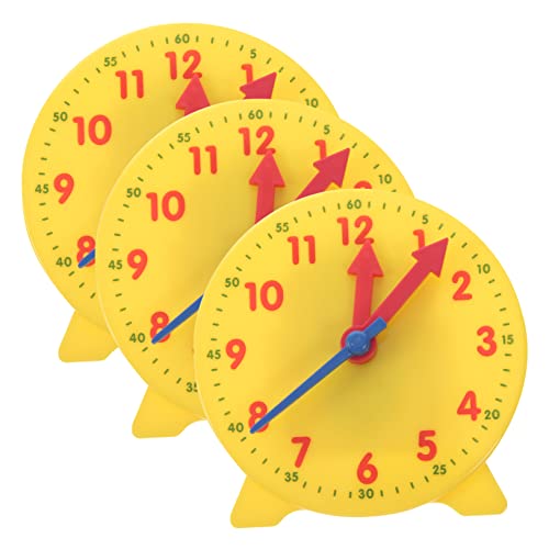 KICHOUSE 3 Stücke Zeit Lernen Werkzeug Kinder Uhr Modelle Spielzeug Zeit Management Für Studenten Zufällige Farbe von KICHOUSE