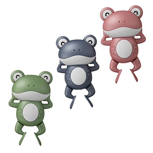 KICHOUSE 3 Stück Schwimmfrosch Badewannenspielzeug Für Die Dusche Im Haushalt Kreatives Duschspielzeug Badewanne Dusche Abs-Material Aus Kunststoff von KICHOUSE