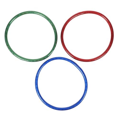KICHOUSE 3stücke Reifenturngeräte Aus Plastik Für Junge Mädchen Für Partyspiele Und Fitness Agility-kreisspielzeug Für Haustiere Sport-kunststoffringe Für Innen Und Außeneinsatz von KICHOUSE