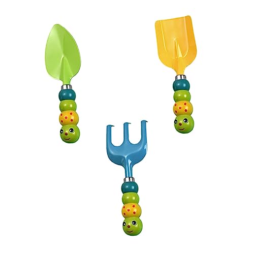 KICHOUSE 3 Stück Teiliges Gartenwerkzeug Set Schaufel Rechen Handschaufel für Sandkasten und Garten für Mädchen im Freien KICHOUSE 3 Stück Teiliges Gartenwerkzeug Set Schaufel Rechen Handschaufel für Sandkasten und Garten für Mädchen im Freien von KICHOUSE