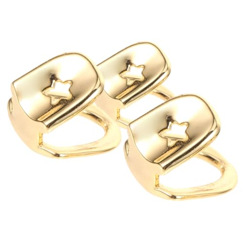 KICHOUSE 3stücke Einzelzahnkappe Aus Goldfarben Grill-mundzähne Für Cosplay Party-zahnschmuck Hip-hop-Accessoire Zubehör Für Zähne Oberer Zahn Fake-Grills KICHOUSE 3stücke Einzelzahnkappe Aus Goldfarben Grill-mundzähne Für Cosplay Party-zahnschmuck Hip-hop-Accessoire Zubehör Für Zähne Oberer Zahn Fake-Grills von KICHOUSE
