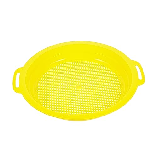 KICHOUSE 3 Stück Teiliges Sandspielzeug für Bunte Sandsiebe aus Sicherem Kunststoff für Strand Garten und Schwimmbad Leicht und Handlich für Unendlichen Spielspaß Zufällige Zufällige Farbe von KICHOUSE