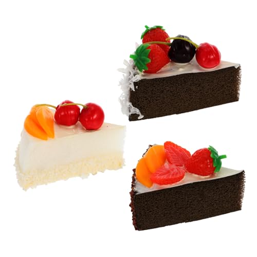 KICHOUSE 3 Stück Teiliges Set Künstliche Kuchendekorationen aus PU Lebensnahe Fotorequisiten für Küche Restaurant Hochzeit und Party als Lernmodell für für Freunde KICHOUSE 3 Stück Teiliges Set Künstliche Kuchendekorationen aus PU Lebensnahe Fotorequisiten für Küche Restaurant Hochzeit und Party als Lernmodell für für Freunde von KICHOUSE