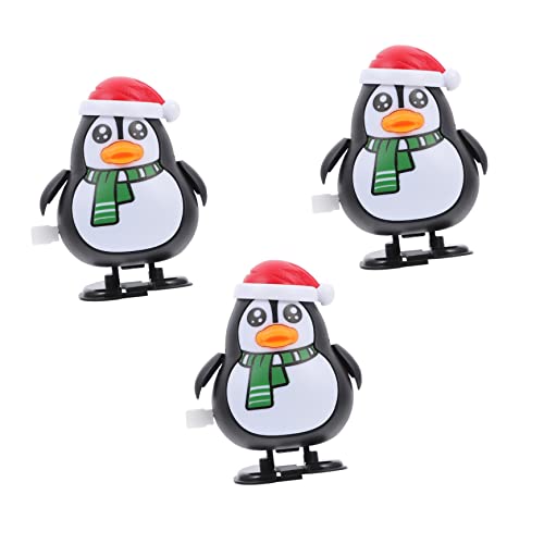KICHOUSE 3 Stück Weihnachts Pinguin Aufziehspielzeug Lustige Laufspielzeuge Partys und Feiern von KICHOUSE