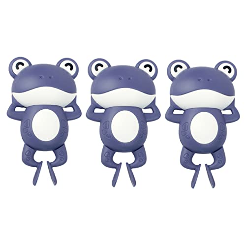 KICHOUSE 3 Stück aufziehbarer Frosch kinderspielzeug babytragetuch kauspielzeug Toys spielzeuge Frösche entwerfen Badewanne Plastik Blue von KICHOUSE