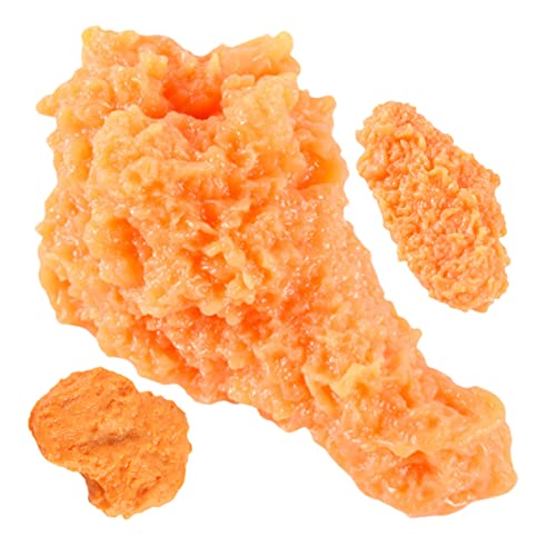 KICHOUSE 3 Stücke PVC Lebensmittel Gefälschte Lebensmittel Huhn Drumstick Gefälschte Tragen Beständig Huhn Drumstick von KICHOUSE