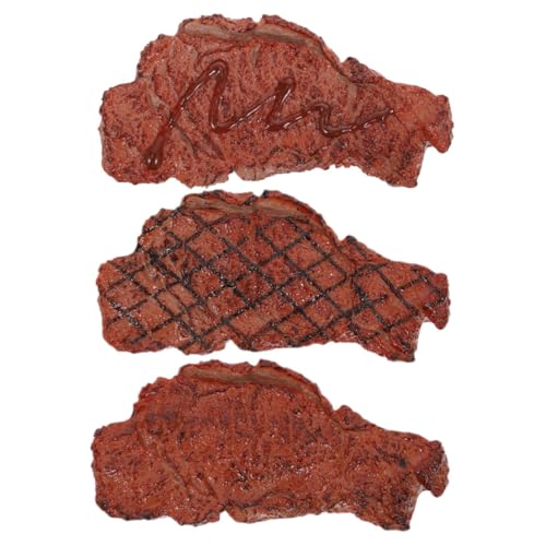KICHOUSE 3pcs Steak Simulation Modell Steak Spielzeug Küche Kunst Gefälschte Lebensmittel Requisiten KICHOUSE 3pcs Steak Simulation Modell Steak Spielzeug Küche Kunst Gefälschte Lebensmittel Requisiten von KICHOUSE