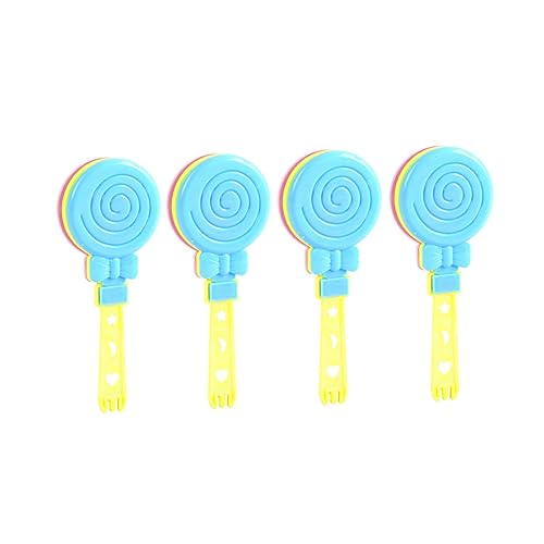 KICHOUSE 30 Stück Lollipop Form Handheld Kastagnetten Buntes Musikspielzeug für Erwachsene Rhythmus Percussion für Partys und Festivals Zufällige Farbe von KICHOUSE