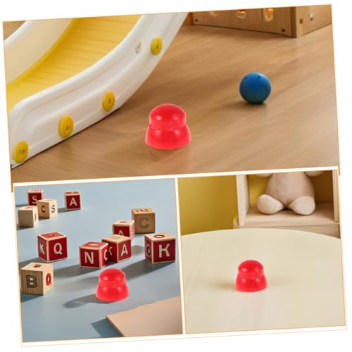 KICHOUSE 30 Stück Schutzabdeckung Schraubenschutzkappen Mutter Schutz Abdeckung Spielplatzabdeckungen Spielplatzschraubenkappen Sicherheitsmutterkappen Sicherheitskappen Plastik rot von KICHOUSE