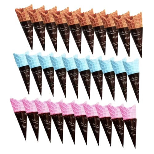 KICHOUSE 30 Stück Simulierter Eiskegel gefälscht Eiscreme Mini Bastelbedarf Eistüte aus PVC Fotorahmendekor DIY Handwerk Charme Eiswaffel aus Plastik KICHOUSE 30 Stück Simulierter Eiskegel gefälscht Eiscreme Mini Bastelbedarf Eistüte aus PVC Fotorahmendekor DIY Handwerk Charme Eiswaffel aus Plastik von KICHOUSE