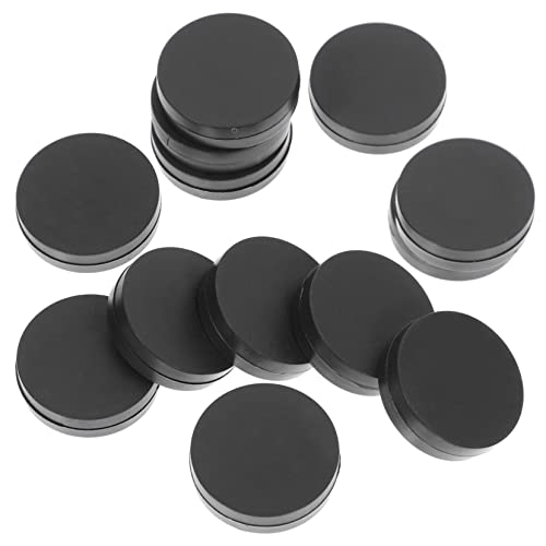 KICHOUSE 30 Stück Spielsteine Kreismacher Basen Kette Runde Endkappen Hinweis Tafelschützer Backgammon-Brett Spiele Partygeschenk Spielbretter Schwarzer Backgammon Black Plastik von KICHOUSE