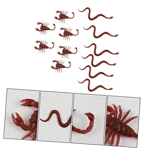 KICHOUSE 36 Stück Simulation Schlange Gefälschtes Schlangenspielzeug Realistische Schlangen-Requisite Gefälschter Halloween-streichspielzeug Plastik Brown von KICHOUSE