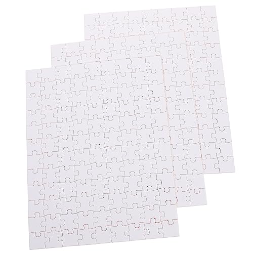 KICHOUSE 3Blätter Leeres Holzpuzzle Für DIY Wärmeübertragung Teile Pro Für Kreativität Und Gestaltung Für Sublimation Und Bastelprojekte von KICHOUSE