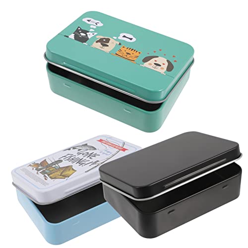 KICHOUSE 3Stücke Aufbewahrungsboxen Für Spielkarten Metallbox Mit Klappbarem Deckel Kartenhalter Für Brettspiele Und Kartenspiele Verschiedene Designs KICHOUSE 3Stücke Aufbewahrungsboxen Für Spielkarten Metallbox Mit Klappbarem Deckel Kartenhalter Für Brettspiele Und Kartenspiele Verschiedene Designs von KICHOUSE