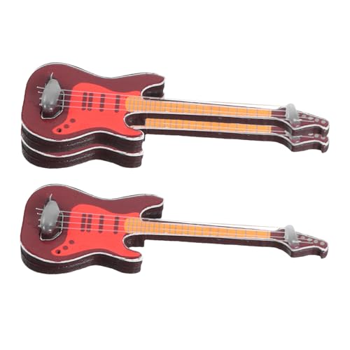 KICHOUSE 3Stücke Miniaturgitarre Teiliges aus Kunststoff Kompakte Mini Hausgitarre für Puppenhaus Dekoration Tragbar und Leicht für Rollenspiele KICHOUSE 3Stücke Miniaturgitarre Teiliges aus Kunststoff Kompakte Mini Hausgitarre für Puppenhaus Dekoration Tragbar und Leicht für Rollenspiele von KICHOUSE