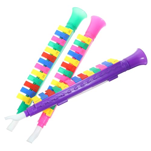 KICHOUSE 3Stücke Mundharmonika Für Töne Musikspielzeug Bunten Farben Perfektes Musikalität Robustes Design Für Langlebigen Spaß von KICHOUSE