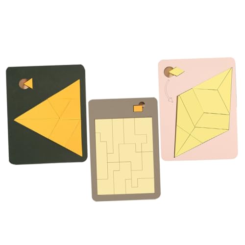 KICHOUSE 3Stücke Pädagogisches Holzpuzzle Für Teiliges Problemlösungsfähigkeiten Und Kreativität Sicheres Und Langlebiges Lernspielzeug Aus Holz Für Jungen KICHOUSE 3Stücke Pädagogisches Holzpuzzle Für Teiliges Problemlösungsfähigkeiten Und Kreativität Sicheres Und Langlebiges Lernspielzeug Aus Holz Für Jungen von KICHOUSE