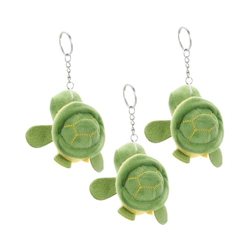 KICHOUSE 3Stücke Plüsch Schildkröten Schlüsselanhänger Große Stofftier Anhänger für Taschen Kinderfreundliche Deko Hängedekoration Charmantes Design für Alter von KICHOUSE