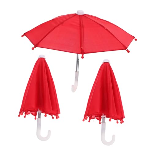 KICHOUSE 3Stücke Puppenschirm Zusammenklappbar Rotes Puppenzubehör für Puppen Dekoration für Puppenräume Hochwertiges Puppenspielzeug für Sammlungen KICHOUSE 3Stücke Puppenschirm Zusammenklappbar Rotes Puppenzubehör für Puppen Dekoration für Puppenräume Hochwertiges Puppenspielzeug für Sammlungen von KICHOUSE