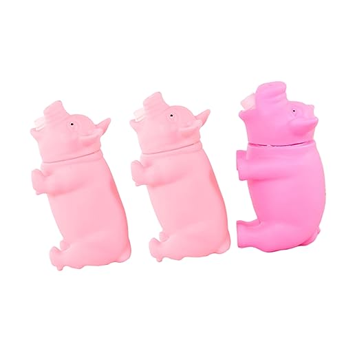 KICHOUSE 3Stücke Schwein Design Lustige Dekompressionsspielzeuge Zufälligen Farben für Erwachsene Perfektes Partyspielzeug für Mehr Spaß von KICHOUSE