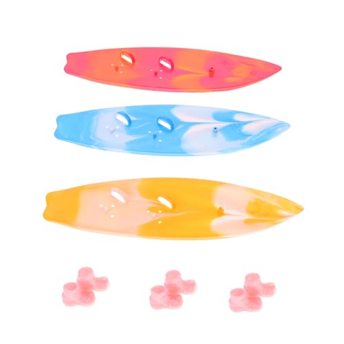 KICHOUSE 3Stücke Teiliges Surfbrett Modell für Puppen Schuhe Deko für Kreative Kuchendekoration für Sammler KICHOUSE 3Stücke Teiliges Surfbrett Modell für Puppen Schuhe Deko für Kreative Kuchendekoration für Sammler von KICHOUSE