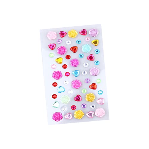 KICHOUSE Diamant-Scrapbook-Aufkleber Selbstklebende Acryl-Aufkleber Für Handyhüllen Für Kinder Gemischte Stile 4 Blatt-Set von KICHOUSE