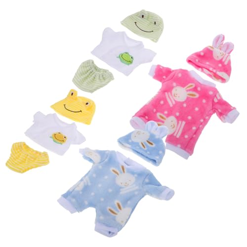 KICHOUSE 4 Sätze Teiliges Puppenkleider für Große Amerikanische Puppen Realistische Doll Outfits mit Niedlichen Tiermotiven für Fantasievolles KICHOUSE 4 Sätze Teiliges Puppenkleider für Große Amerikanische Puppen Realistische Doll Outfits mit Niedlichen Tiermotiven für Fantasievolles von KICHOUSE