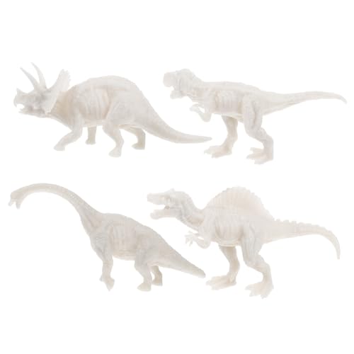 KICHOUSE 4 Stück Dinosaurier-modellspielzeug DIY-Dinosaurier Bastelsets Für Im Alter Von 3–5 Jahren Strumpffüller Für Gastgeschenke Für 8-12 Weiß PVC KICHOUSE 4 Stück Dinosaurier-modellspielzeug DIY-Dinosaurier Bastelsets Für Im Alter Von 3–5 Jahren Strumpffüller Für Gastgeschenke Für 8-12 Weiß PVC von KICHOUSE