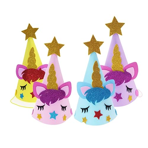 KICHOUSE 4-teiliges Geburtstagshut-set Mit Glitzer Eva Für Kinder Party-cap Gelb Zum Geburtstag Für Kinder KICHOUSE 4-teiliges Geburtstagshut-set Mit Glitzer Eva Für Kinder Party-cap Gelb Zum Geburtstag Für Kinder von KICHOUSE