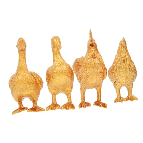 KICHOUSE 4 Stück Geflügelmodellspielzeug Tierspielzeug kleines Tier für Nutztiere winzig Tiere Mikrogartenzubehör Miniatur-Tierfiguren Goldtiere basteln Plastik KICHOUSE 4 Stück Geflügelmodellspielzeug Tierspielzeug kleines Tier für Nutztiere winzig Tiere Mikrogartenzubehör Miniatur-Tierfiguren Goldtiere basteln Plastik von KICHOUSE
