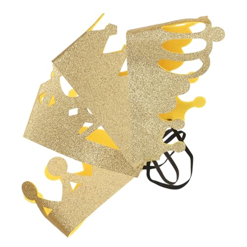 KICHOUSE 4 Stück Goldene Königskronen, Glitzernde Geburtstagskrone, Elastisches Stirnband, Kleinkind-haarband, Weiche Kopfbedeckung, Krone, Kinder-haarschmuck Für Kindergeburtstag, KICHOUSE 4 Stück Goldene Königskronen, Glitzernde Geburtstagskrone, Elastisches Stirnband, Kleinkind-haarband, Weiche Kopfbedeckung, Krone, Kinder-haarschmuck Für Kindergeburtstag, von KICHOUSE