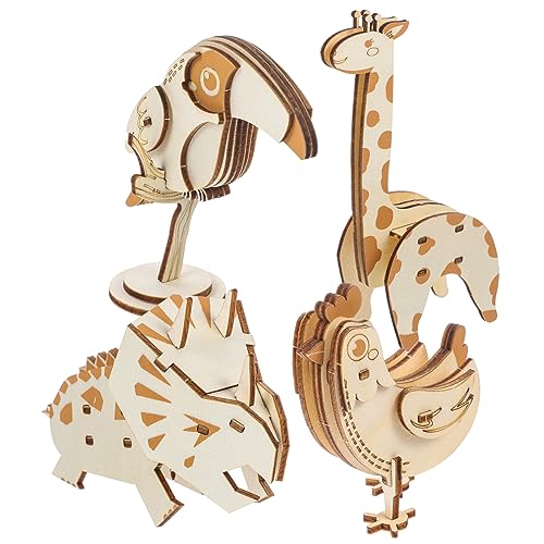 KICHOUSE 4 Stück Holzrätselmodell 3D-Puzzle Bildungsspielzeug Puzzlespielzeug Puzzlematte Kinderpuzzle Puzzle- Für Tierisches Rätsel Khaki Hölzern KICHOUSE 4 Stück Holzrätselmodell 3D-Puzzle Bildungsspielzeug Puzzlespielzeug Puzzlematte Kinderpuzzle Puzzle- Für Tierisches Rätsel Khaki Hölzern von KICHOUSE