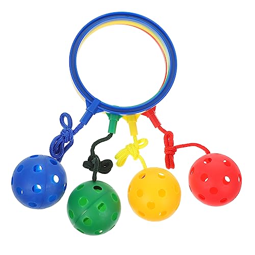 KICHOUSE 4 Stück Jumping Ball Teilig für Eltern Springring für Fitness für Bewegung und Spaß im Freien Blau Rot Gelb Grün KICHOUSE 4 Stück Jumping Ball Teilig für Eltern Springring für Fitness für Bewegung und Spaß im Freien Blau Rot Gelb Grün von KICHOUSE